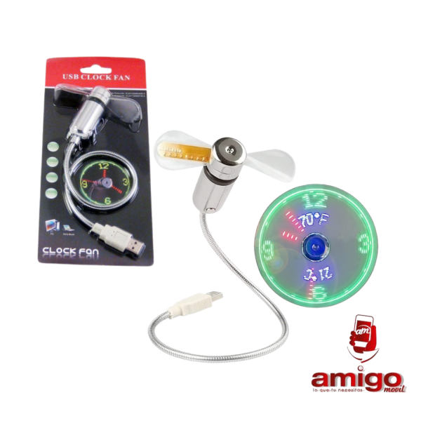 USB CLOCK FAN