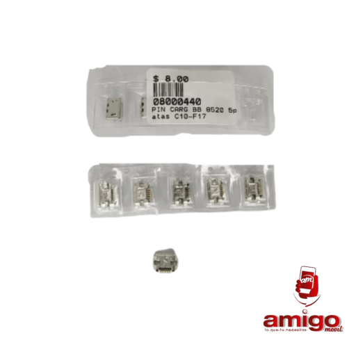 PIN CARGA BLACK BERRY 8520 5patas