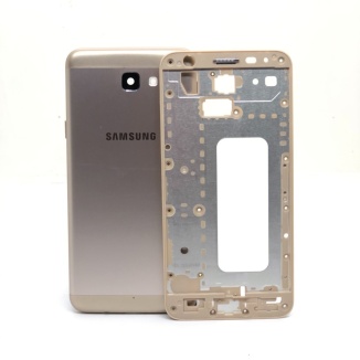 TAPA VANCOUVER + MEDIO BISEL SAMSUNG J5 PRIME DORADO