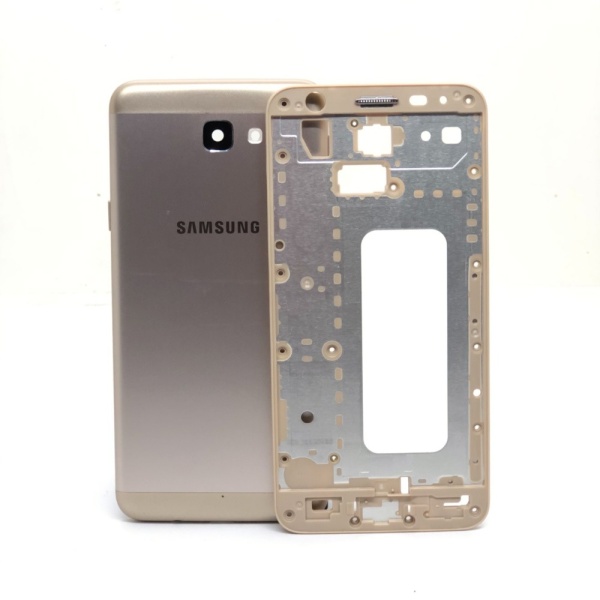 TAPA VANCOUVER + MEDIO BISEL SAMSUNG J5 PRIME DORADO