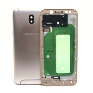 TAPA VANCUOUVER + MEDIO BISEL SAMSUNG J5 PRO DORADO