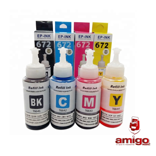 TINTA IMPRESORA EPSON 672 COLOR AZUL