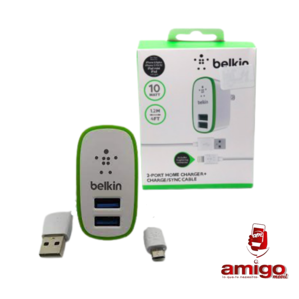 CARGADOR V8 BELKIN 2 PORT