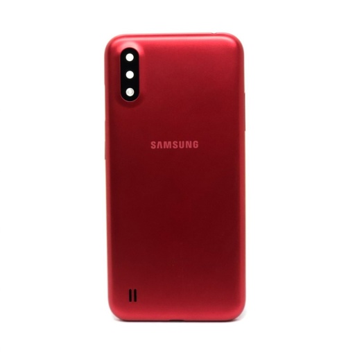 TAPA SAMSUNG A01 C/LENTE ROJO