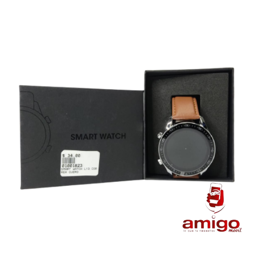 SMART WATCH L13 CORREA CUERO