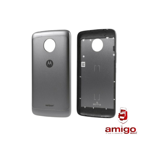 TAPA MOTOROLA E4 PLUS GRISS ORIGINAL