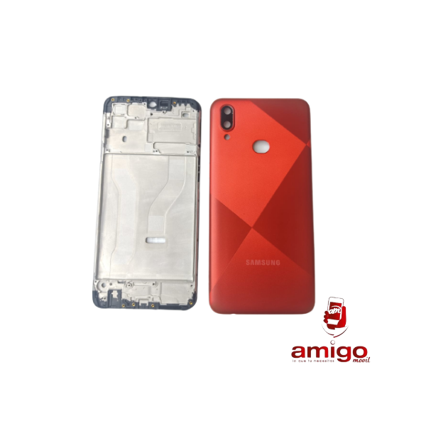 TAPA SAMSUNG A10S ROJO+VANCOUVER+ BISEL