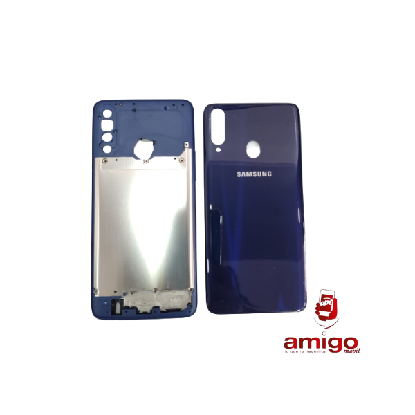 TAPA SAMSUNG A20S AZUL+VANCOUVER+ BISEL