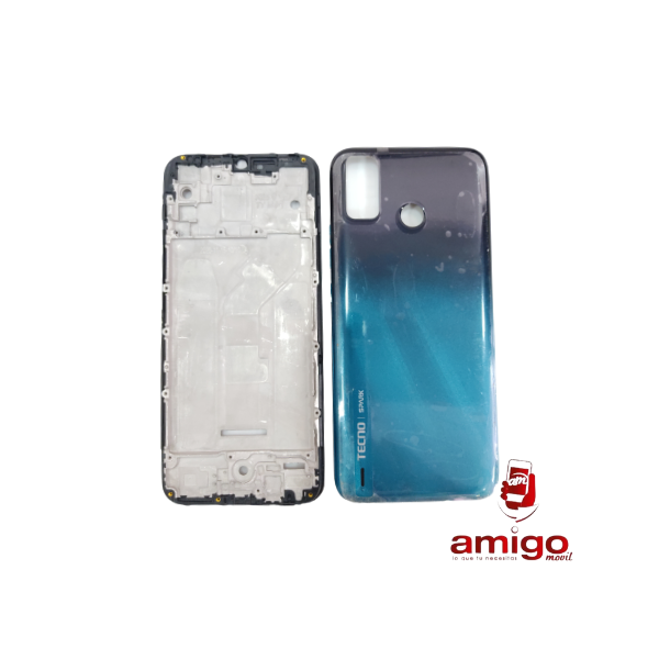 TAPA TECNO SPARK 6 GO VERDE+VANCOUVER+BISEL