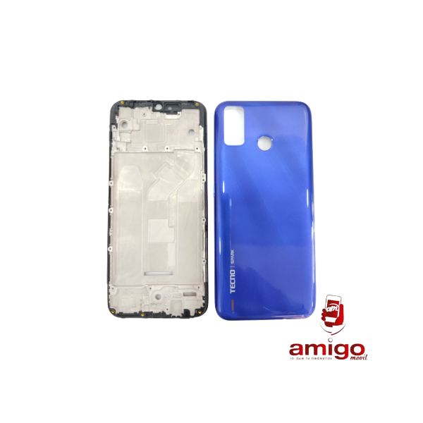 TAPA TECNO SPARK 6 GO AZUL+VANCOUVER+BISEL