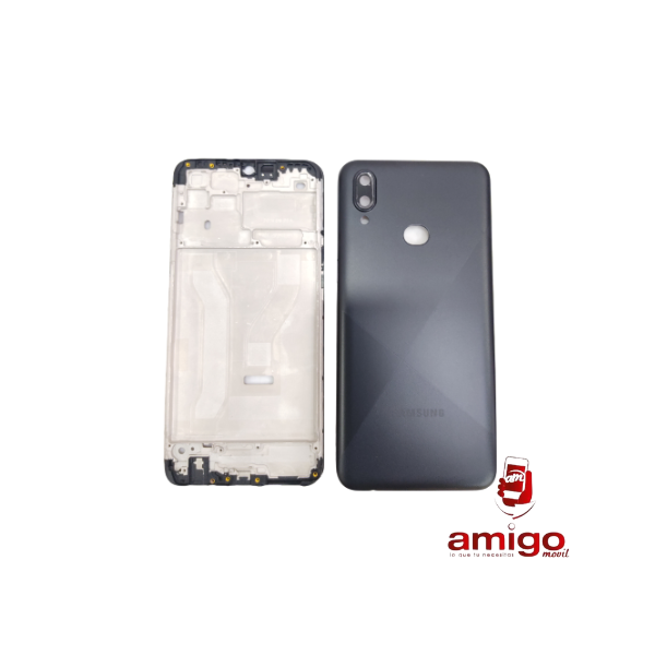 TAPA SAMSUNG A10S NEGRO+VANCOUVER+ BISEL