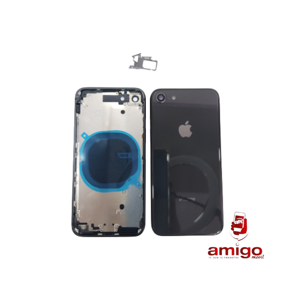 TAPA IPHONE 8 NEGR NEGRO+VANCOUVER+ BISEL