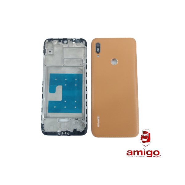 TAPA HUAWEI Y6 2019 DORADO+VANCOUVER+ BISEL