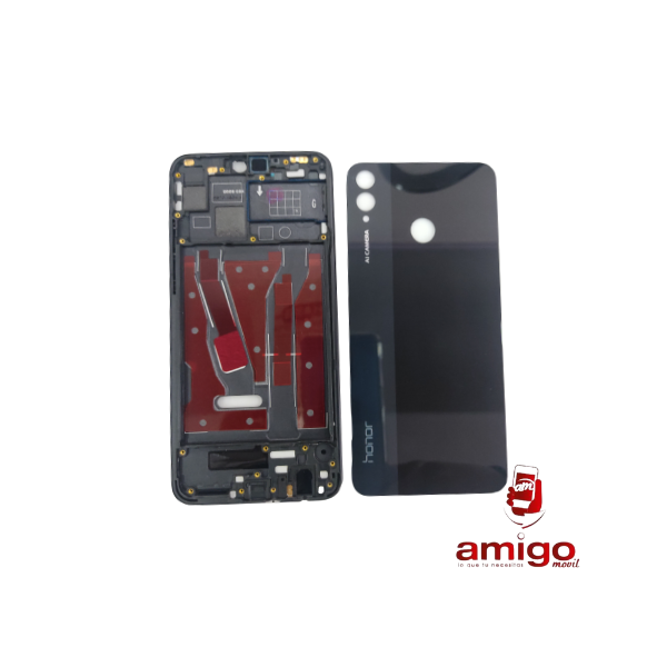 TAPA HUAWEI HONOR 8X NEGRO+VANCOUVER+BISEL