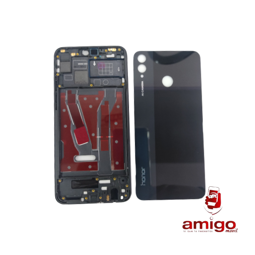 TAPA HUAWEI HONOR 8X NEGRO+VANCOUVER+BISEL