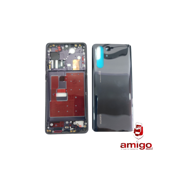 TAPA HUAWEI P30 PRO NEGRO+VANCOUVER+BISEL