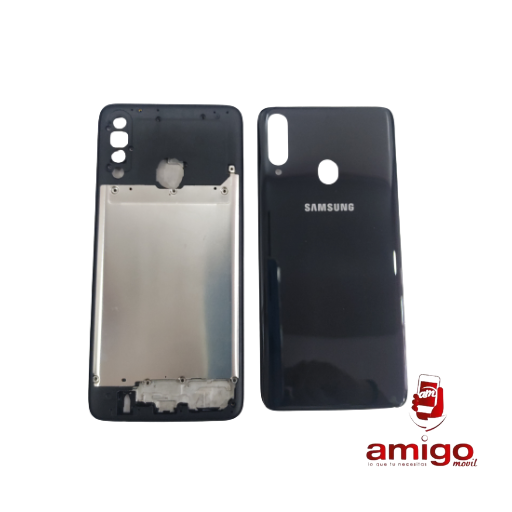TAPA SAMSUNG A20S NEGRO+VANCOUVER+ BISEL