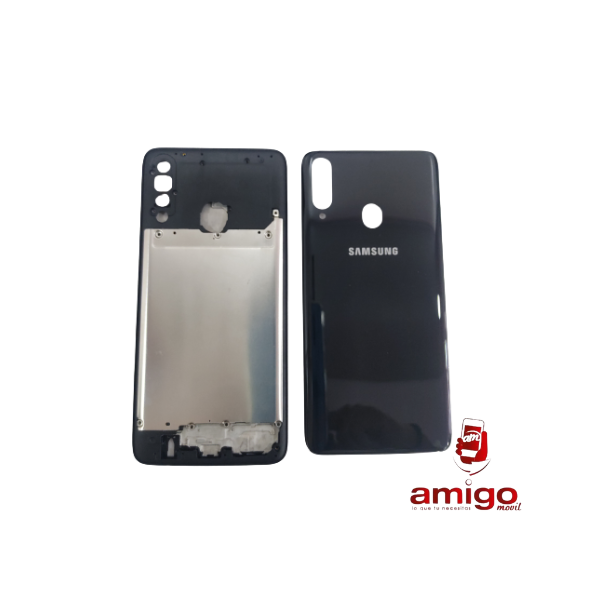 TAPA SAMSUNG A20S NEGRO+VANCOUVER+ BISEL