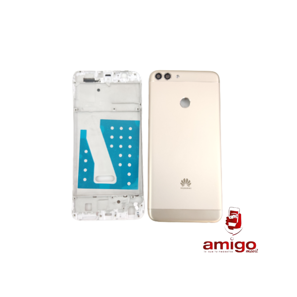 TAPA HUAWEI PSMART 2018 DORADO+VANCOUVER+BISEL