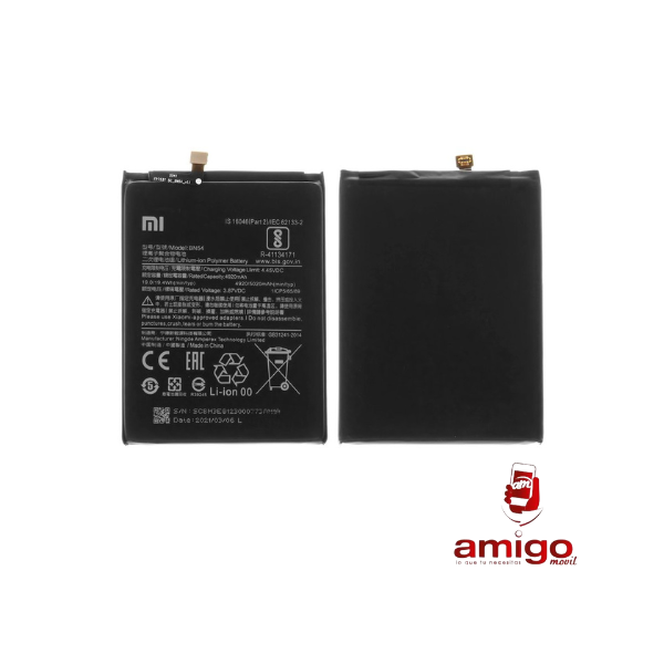 BATERIA XIAOMI REDMI NOTE 9 BN54 4A