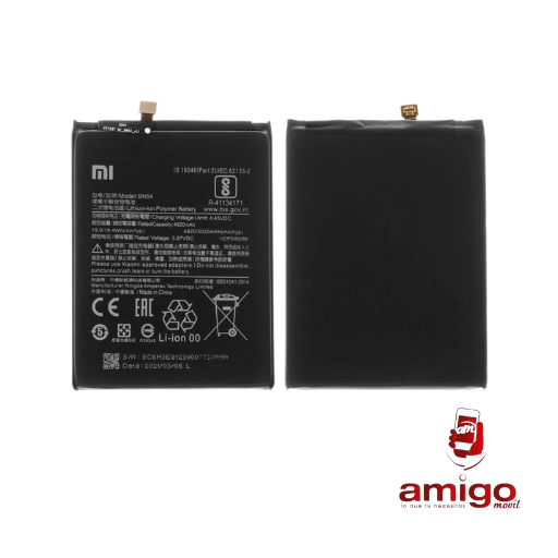 BATERIA XIAOMI REDMI NOTE 9 BN54 4A
