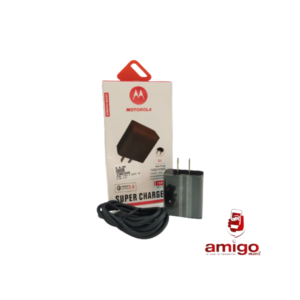 CARGADOR TIPO C MOTOROLA 18 W QC 3.0