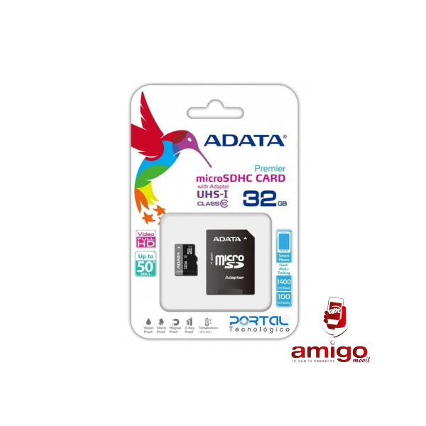 MEMORY SD 32GB ADATA CLASE 10