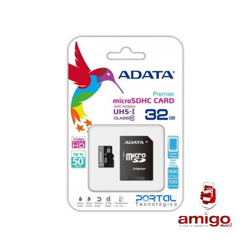 MEMORY SD 32GB ADATA CLASE 10