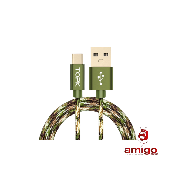 CABLE USB TIPO C SLM-H003 CAMUFLAGE