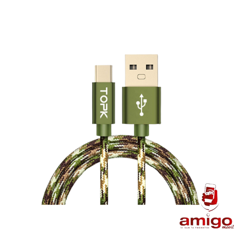 CABLE USB TIPO C SLM-H003 CAMUFLAGE