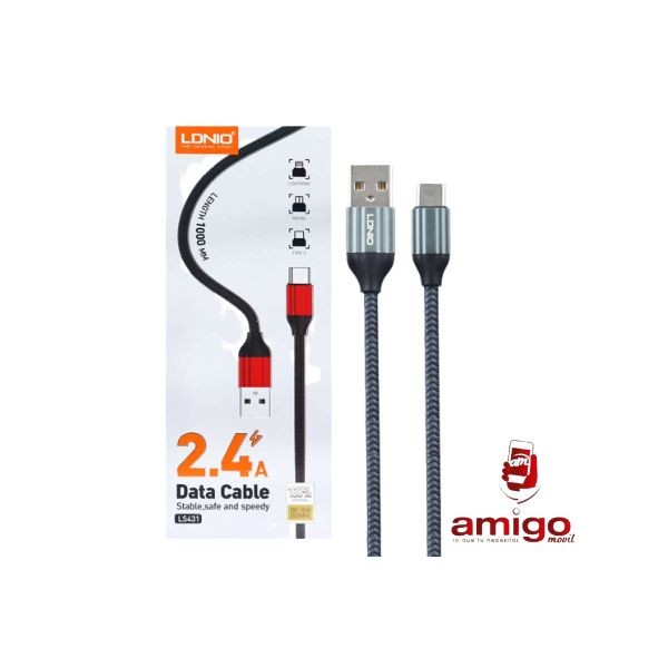 CABLE USB TIPO C LS431 LDNIO 1M