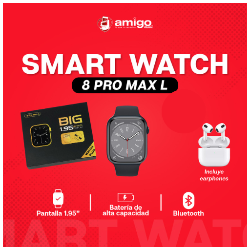 SMART WATCH 8 SPORTS + BLUETHOOTH