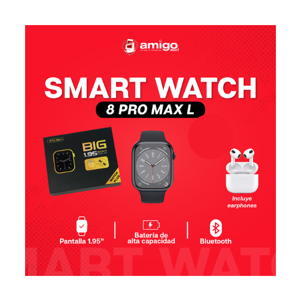 SMART WATCH 8 SPORTS + BLUETHOOTH