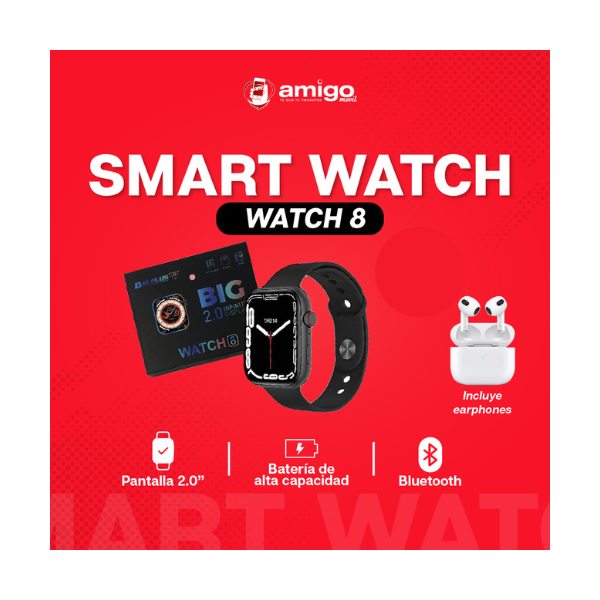 SMART WATCH DM PLUS BIG + BLUETHOOTH