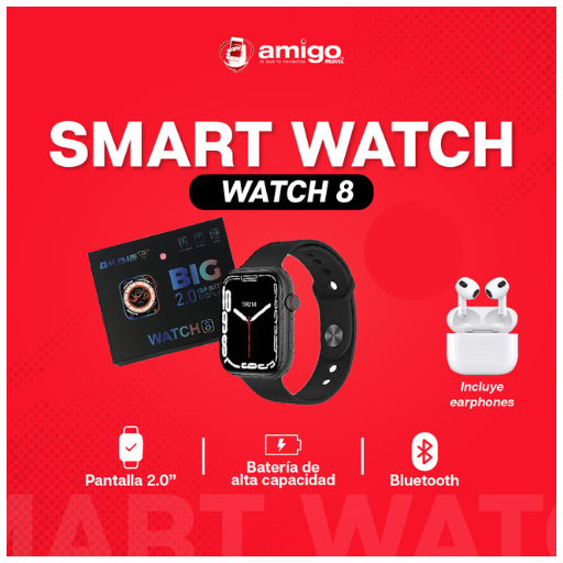 SMART WATCH DM PLUS BIG + BLUETHOOTH
