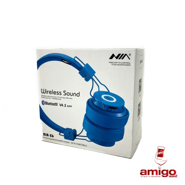 AUDIFONO BLUETHOOT NIA X6