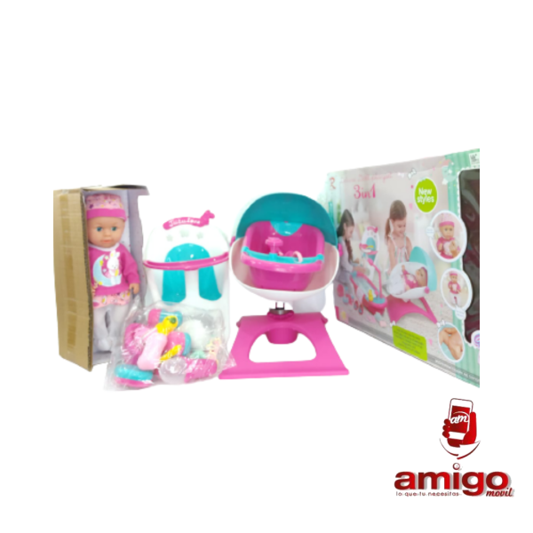 MUÑECO 3 EN 1 TINA-SILLA MESEDORA
